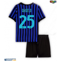 Otroški Nogometni dresi Inter Milan Manuel Akanji #25 Domači 2025-26 Kratek Rokav (+ Kratke hlače)